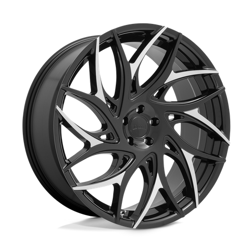 DUB 1PC S259 G.O.A.T. 20x9 Gloss Black W/ Machined Spokes 5x114.3 35mm