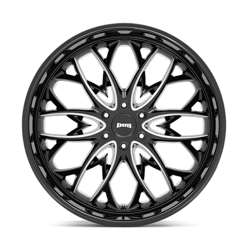 DUB 1PC S263 OG 22x9.5 Gloss Black Milled 6x135 30mm
