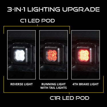 Diode Dynamics 21-23 F-150 Hitch Mount LED Pod Reverse Kit C1R