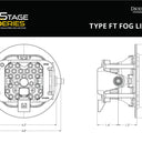 Diode Dynamics SS3 Pro Type FT Kit ABL - Yellow SAE Fog
