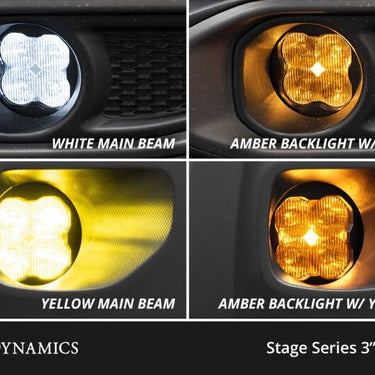 Diode Dynamics SS3 Sport Type A Kit ABL - Yellow SAE Fog