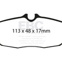 EBC 05-10 Ford Mustang 4.0 Bluestuff Rear Brake Pads