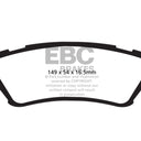 EBC 15+ Ford F150 2.7 Twin Turbo (2WD) Greenstuff Rear Brake Pads