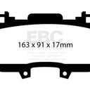 EBC 15+ Ford Mustang 2.3 Turbo Performance Pkg Yellowstuff Front Brake Pads