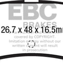 EBC 2015+ Ford Mustang 5.0L Bluestuff Rear Brake Pads