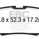 EBC Brakes Yellowstuff Performance Brake Pads