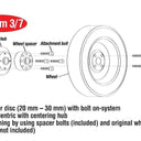 Eibach Pro-Spacer System 15mm Black Spacer - 2015 Ford Mustang Ecoboost / V6 / GT