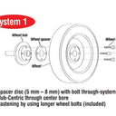 Eibach Pro-Spacer System 25mm Black Spacer - 2015 Ford Mustang Ecoboost / V6 / GT