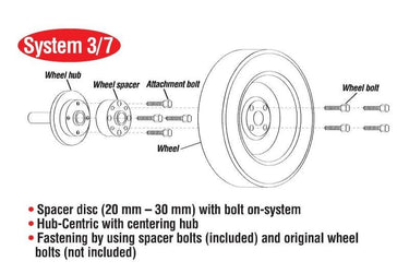 Eibach Pro-Spacer System 30mm Black Spacer - 2015 Ford Mustang Ecoboost / V6 / GT