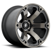 Fuel 1PC D564 BEAST 18x9 Matte Black Double Dark Tint 6x135 20mm