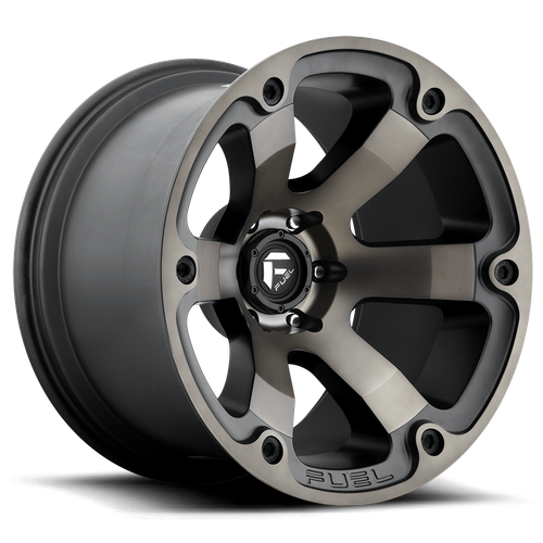 Fuel 1PC D564 BEAST 18x9 Matte Black Double Dark Tint 6x135 1mm