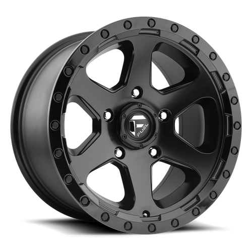 Fuel 1PC D589 RIPPER 20x9 Matte Black Gloss Black Lip 6x135 20mm