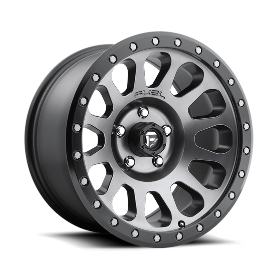 Fuel 1PC D601 VECTOR 18x9 Matte Gunmetal Black Bead Ring 6x135 1mm