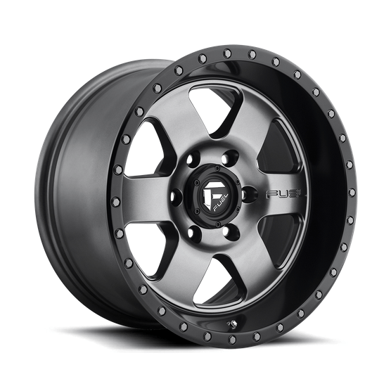 Fuel 1PC D619 PODIUM 17x9 Matte Gunmetal Black Bead Ring 6x135 1mm