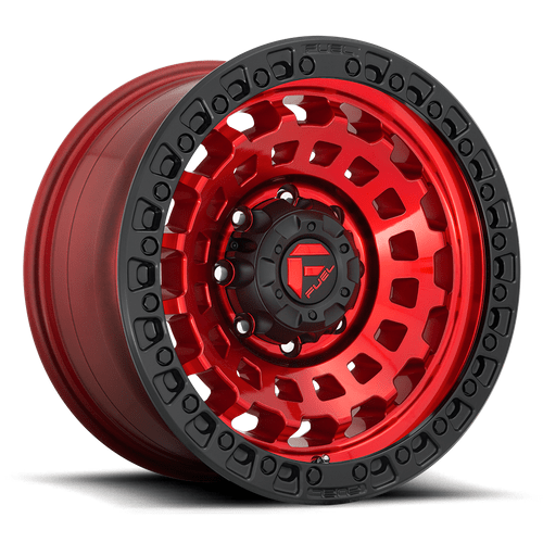 Fuel 1PC D632 ZEPHYR 18x9 Candy Red Black Bead Ring 6x135 -12mm
