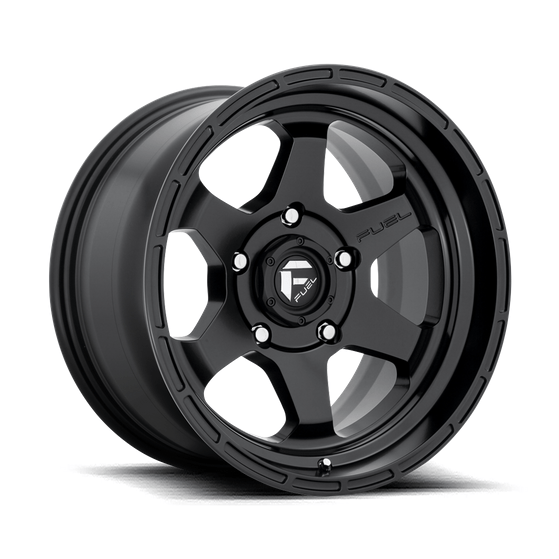 Fuel 1PC D664 SHOK 17x9 Matte Black 6x135 1mm