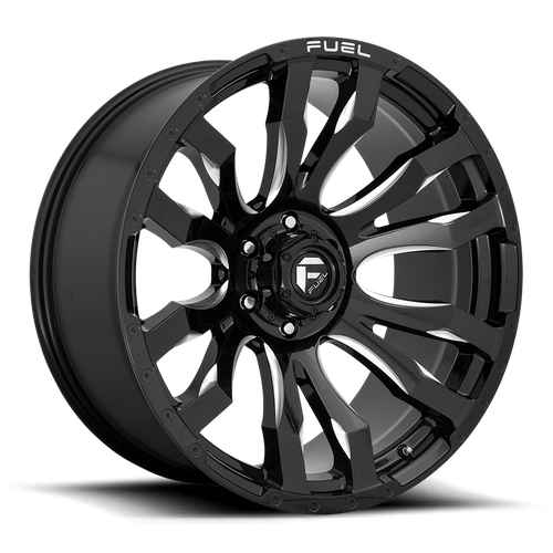 Fuel 1PC D673 BLITZ 18x9 Gloss Black Milled 6x135 1mm