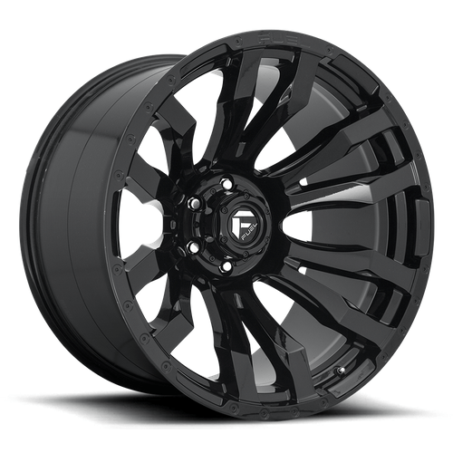 Fuel 1PC D675 BLITZ 17x9 Gloss Black 6x135 -12mm