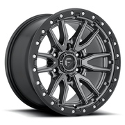 Fuel 1PC D680 REBEL 18x9 Matte Gunmetal Black Bead Ring 6x135 -12mm