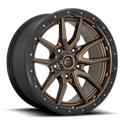 Fuel 1PC D681 REBEL 22x9 Matte Bronze Black Bead Ring 6x135 20mm