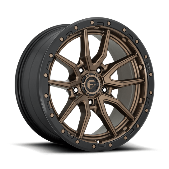 Fuel 1PC D681 REBEL 22x9 Matte Bronze Black Bead Ring 6x135 20mm