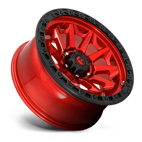 Fuel 1PC D695 COVERT 17x9 Candy Red Black Bead Ring 6x135 1mm