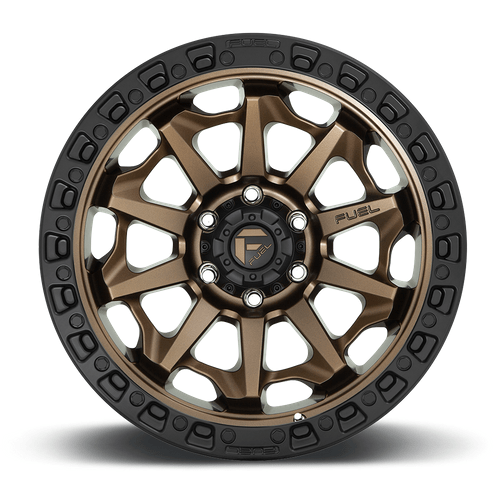 Fuel 1PC D696 COVERT 20x9 Matte Bronze Black Bead Ring 6x135 20mm