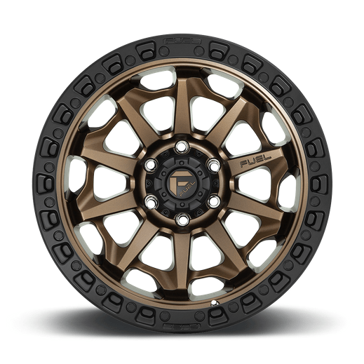 Fuel 1PC D696 COVERT 20x9 Matte Bronze Black Bead Ring 6x135 20mm