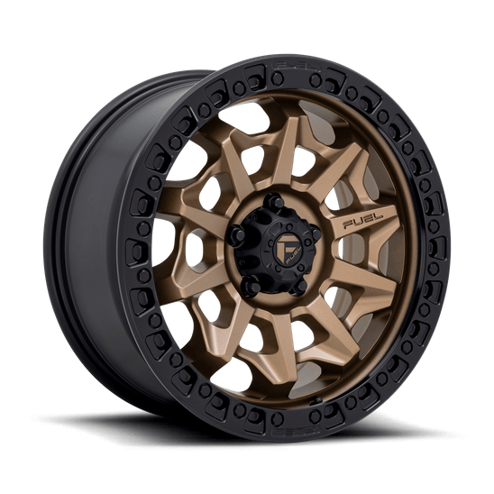 Fuel 1PC D696 COVERT 18x9 Matte Bronze Black Bead Ring 6x135 20mm