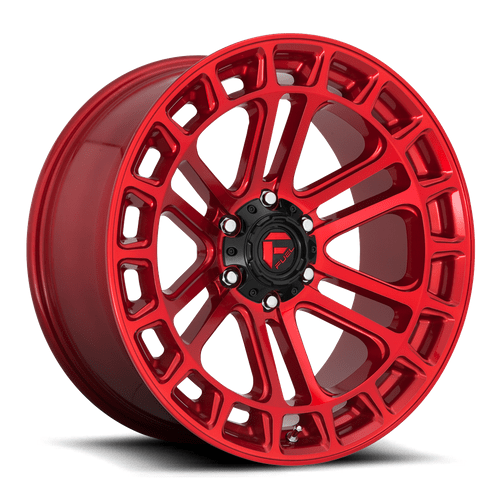 Fuel 1PC D719 HEATER 18x9 Candy Red Machined 6x135 1mm