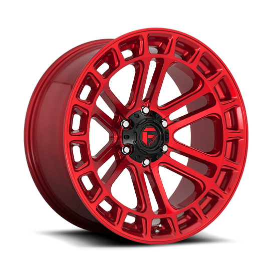 Fuel 1PC D719 HEATER 18x9 Candy Red Machined 6x135 1mm
