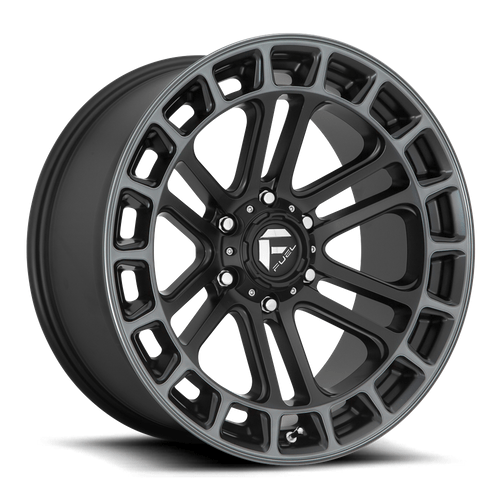 Fuel 1PC D720 HEATER 18x9 Matte Black Ddt Machined 6x135 1mm