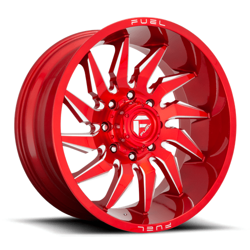 Fuel 1PC D745 SABER 20x9 Candy Red Milled 6x135 20mm