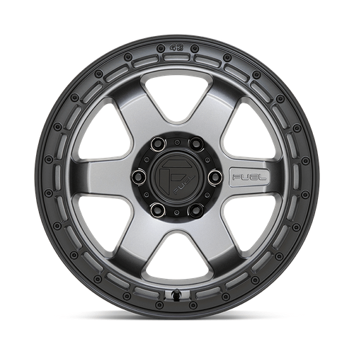 Fuel 1PC D752 BLOCK 18x9 Matte Gunmetal W/ Black Ring 6x135 20mm