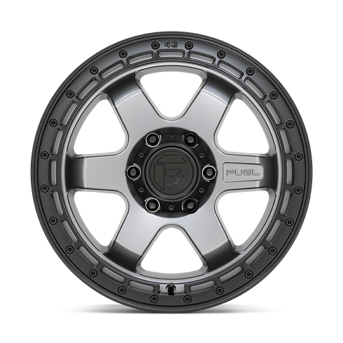 Fuel 1PC D752 BLOCK 18x9 Matte Gunmetal W/ Black Ring 6x135 20mm