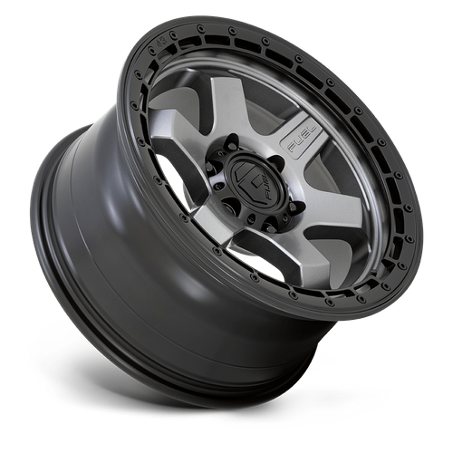 Fuel 1PC D752 BLOCK 18x9 Matte Gunmetal W/ Black Ring 6x135 20mm