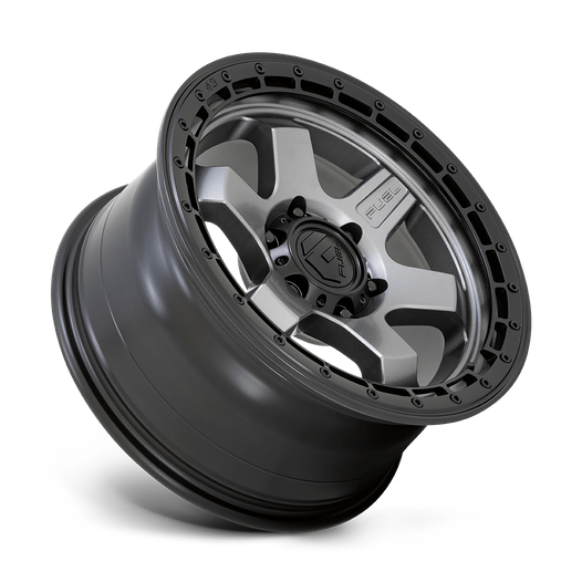 Fuel 1PC D752 BLOCK 18x9 Matte Gunmetal W/ Black Ring 6x135 20mm