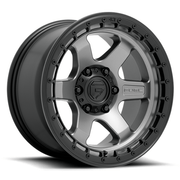 Fuel 1PC D752 BLOCK 17x9 Matte Gunmetal W/ Black Ring 6x135 1mm
