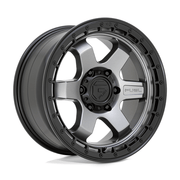 Fuel 1PC D752 BLOCK 18x9 Matte Gunmetal W/ Black Ring 6x135 20mm