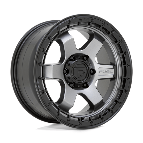 Fuel 1PC D752 BLOCK 18x9 Matte Gunmetal W/ Black Ring 6x135 20mm