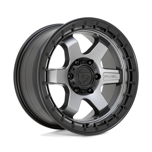 Fuel 1PC D752 BLOCK 18x9 Matte Gunmetal W/ Black Ring 6x135 20mm