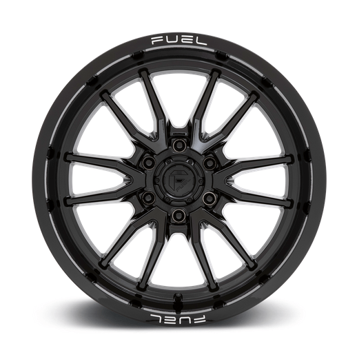 Fuel 1PC D760 CLASH 17x9 Gloss Black 6x135 1mm