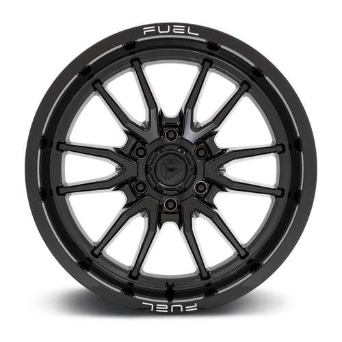 Fuel 1PC D760 CLASH 17x9 Gloss Black 6x135 -12mm