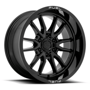 Fuel 1PC D760 CLASH 17x9 Gloss Black 6x135 1mm