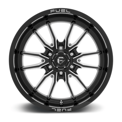 Fuel 1PC D761 CLASH 17x9 Gloss Black Milled 6x135 -12mm