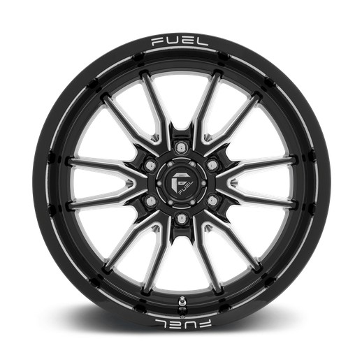 Fuel 1PC D761 CLASH 18x9 Gloss Black Milled 6x135 -12mm