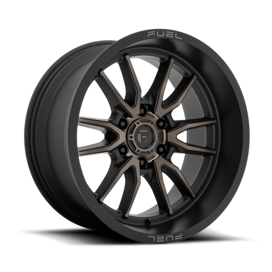 Fuel 1PC D762 CLASH 17x9 Matte Black Double Dark Tint 6x135 1mm