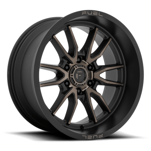 Fuel 1PC D762 CLASH 18x9 Matte Black Double Dark Tint 6x135 1mm