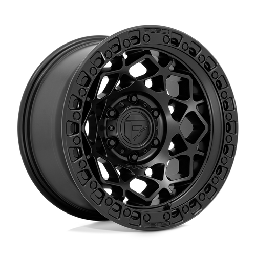 Fuel 1PC D786 UNIT 17x9 Matte Black W/ M-Black Ring 6x135 -12mm