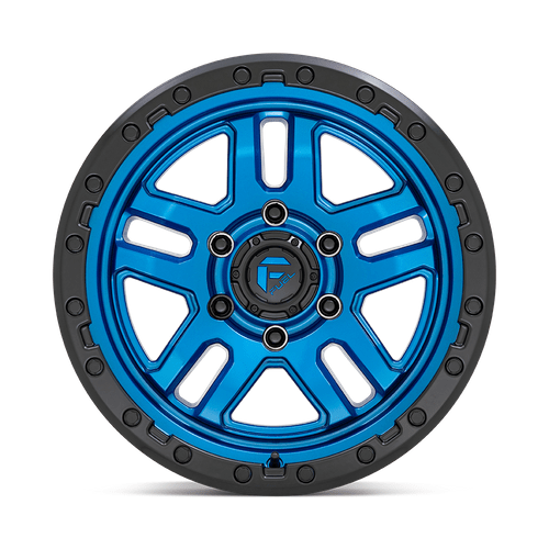 Fuel 1PC D790 AMMO 17x9 Blue W/ Black Lip 6x135 -12mm